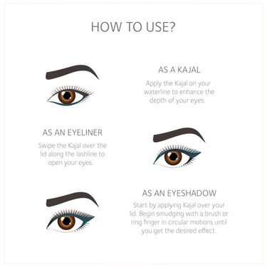 SoulTree Ayurvedic Kajal | Voilet Bainganee Kajal 012 | Purple Shade | Enriched with 100% Organic Ghee, Almond Oil & Camphor | Soothe, Cool & Nourish Eyes | 3gm